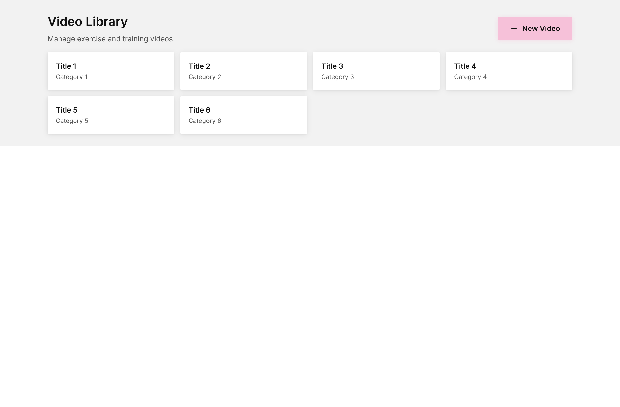 Video library