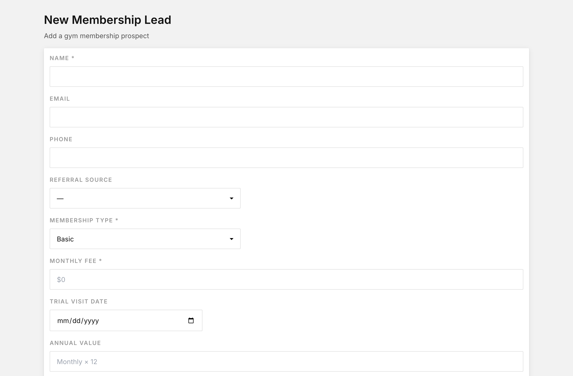 New membership lead