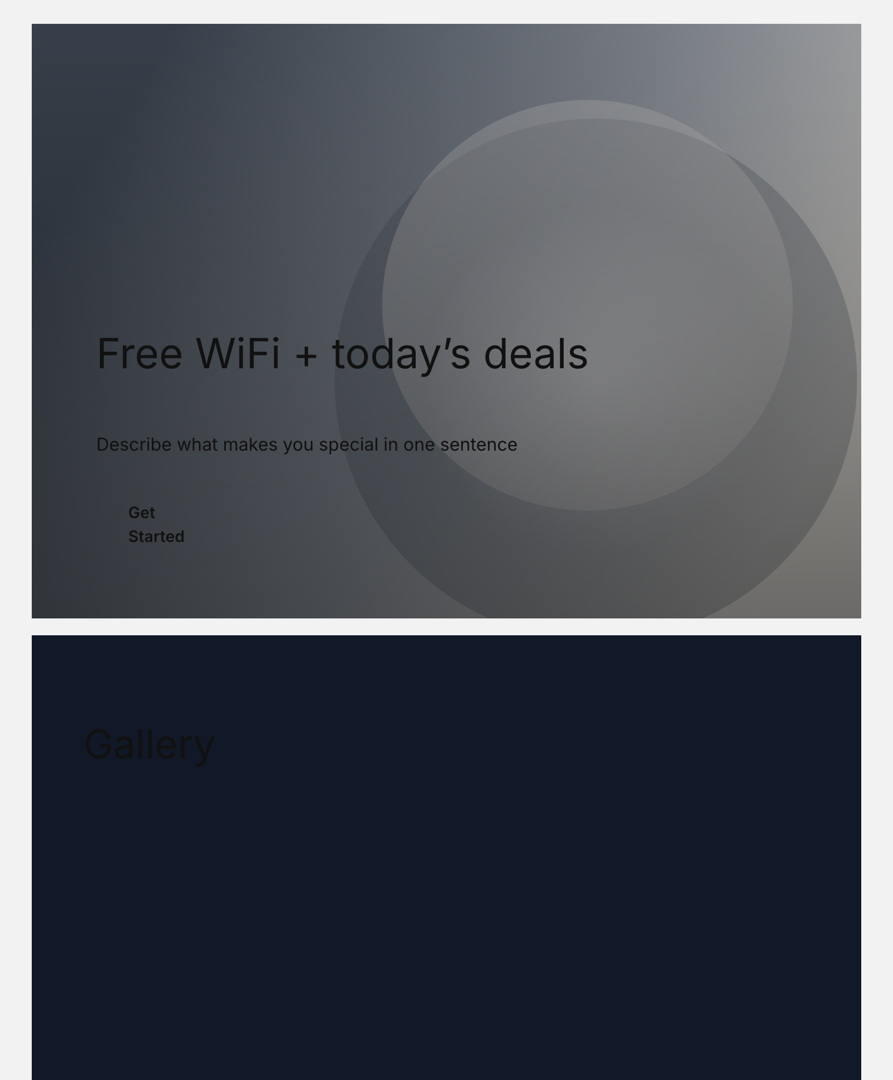 Offers splash