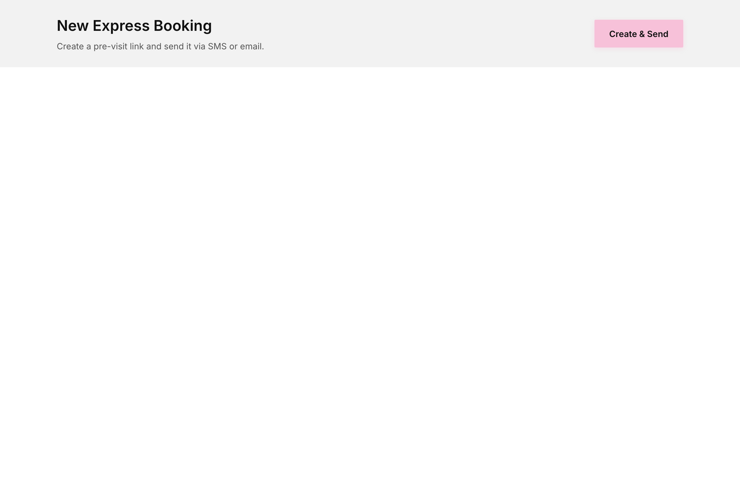 New express booking
