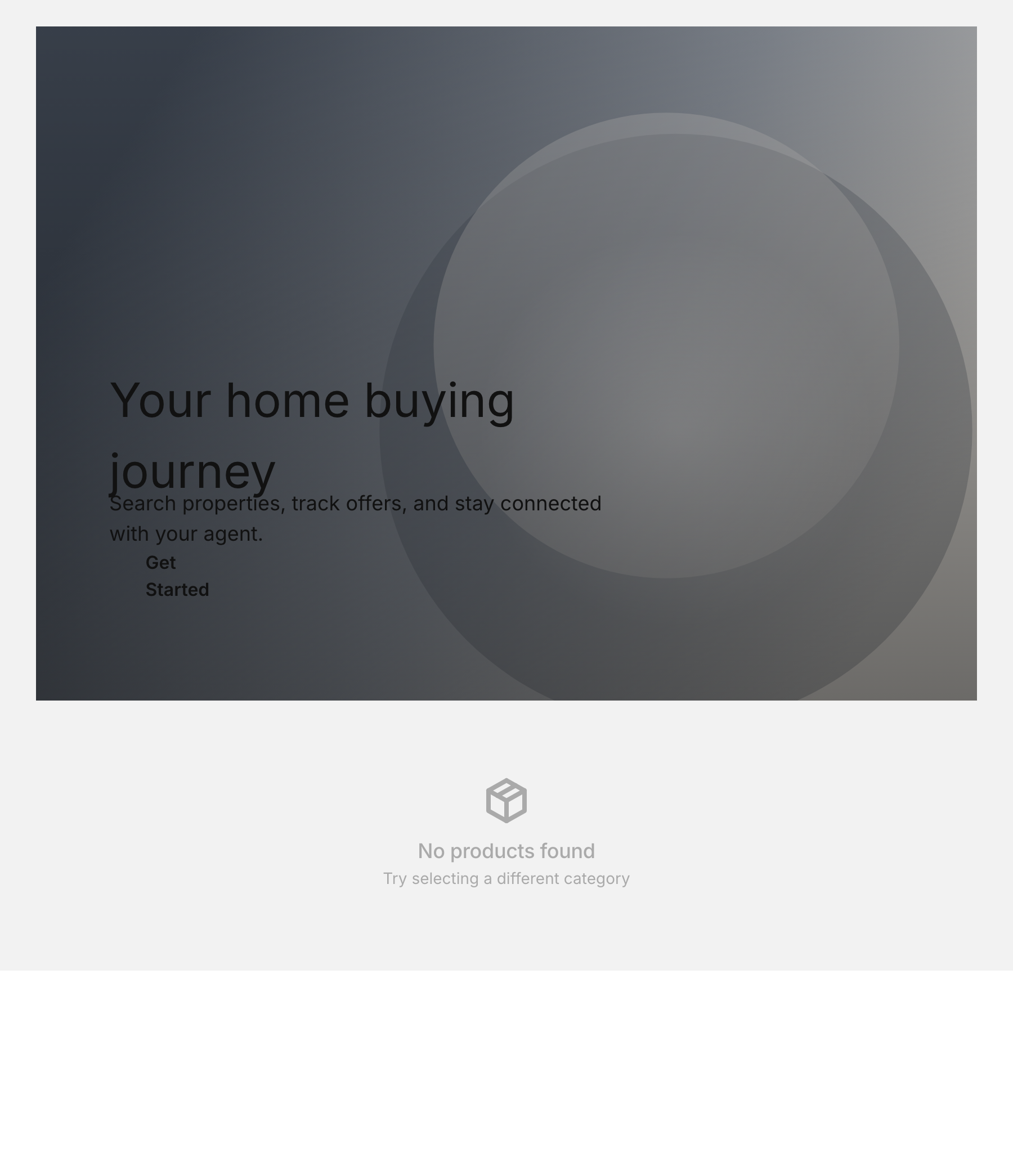 Client home buying portal