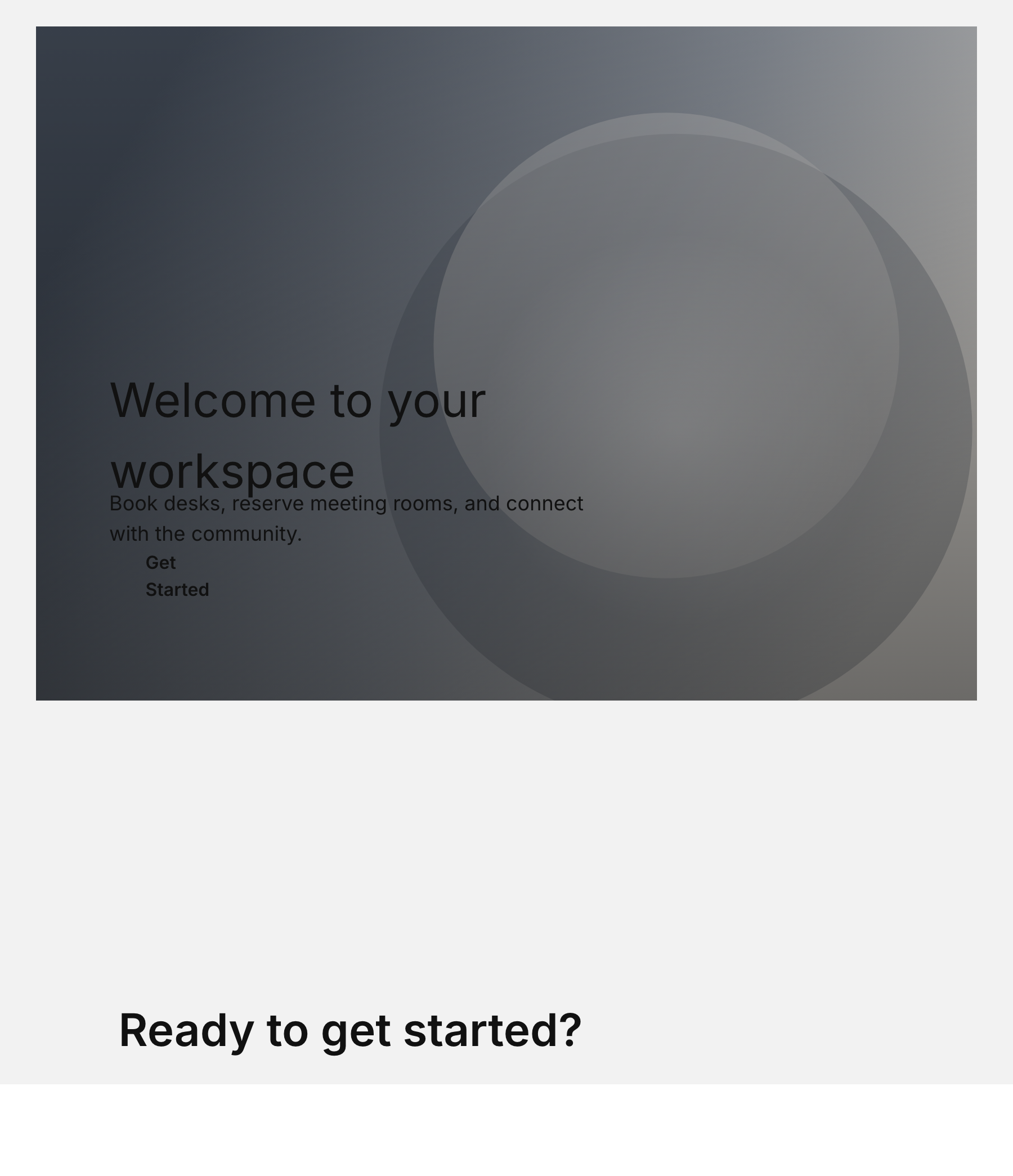 Coworking member portal