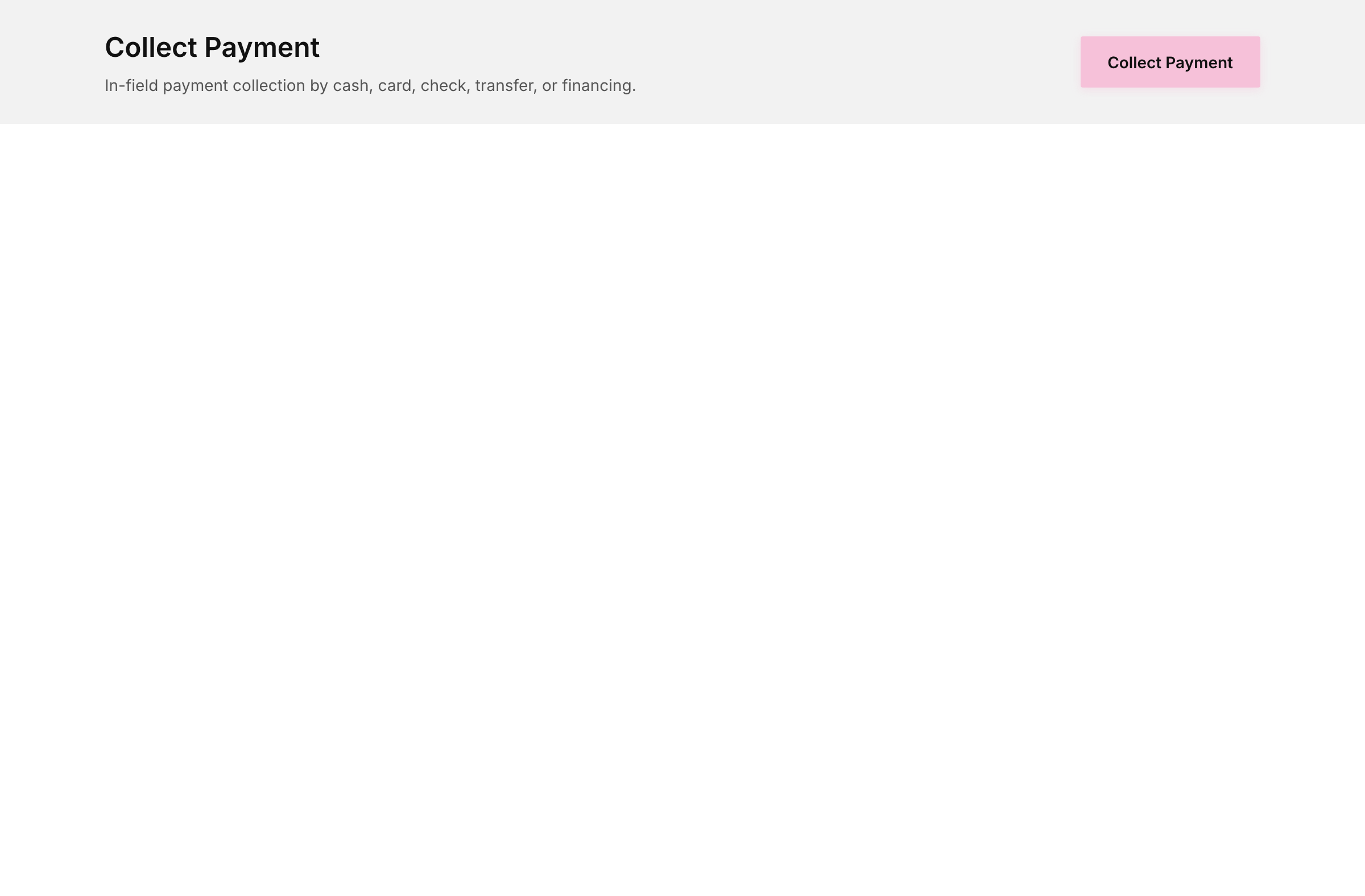 Collect payment