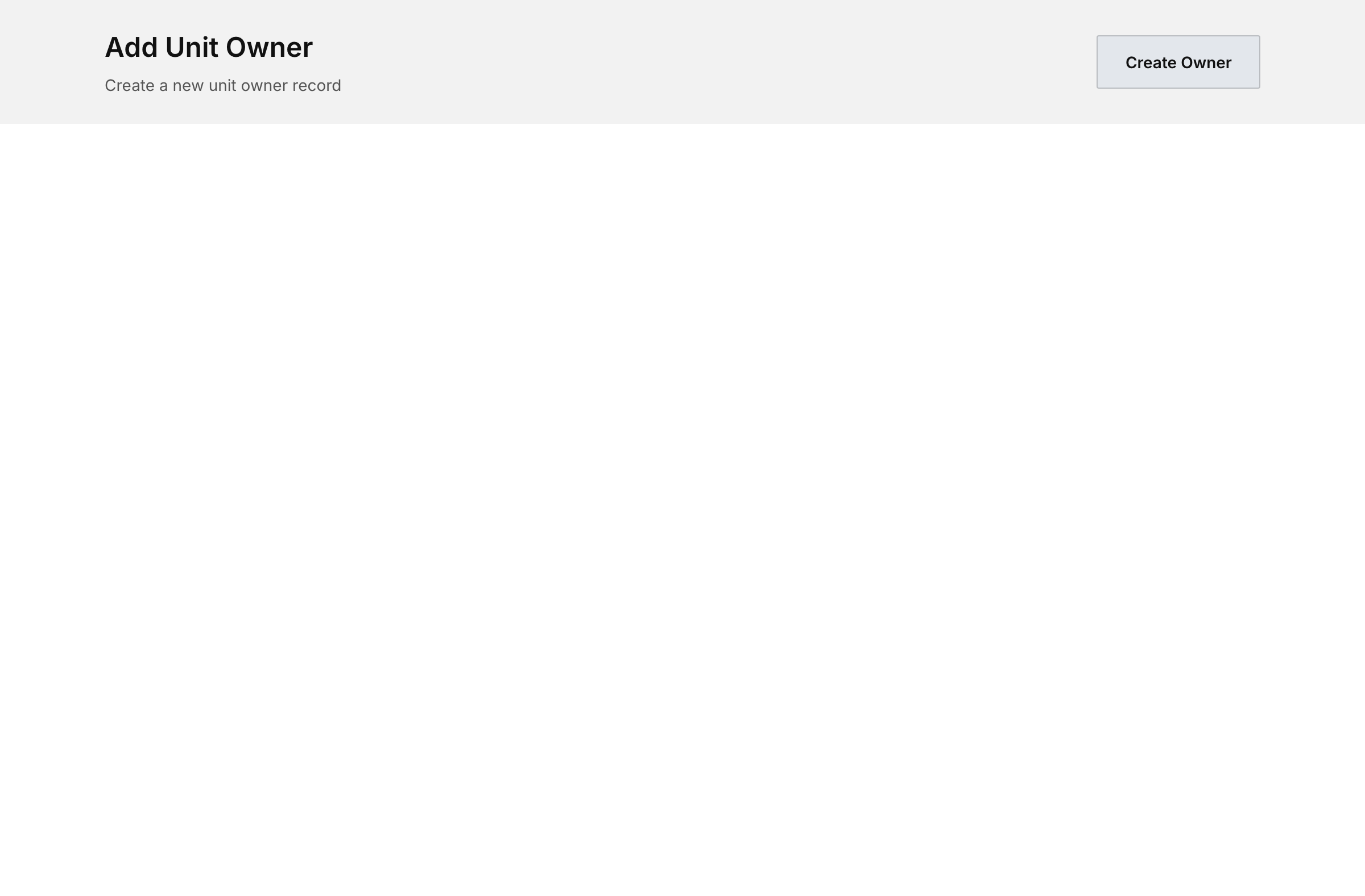 Add unit owner