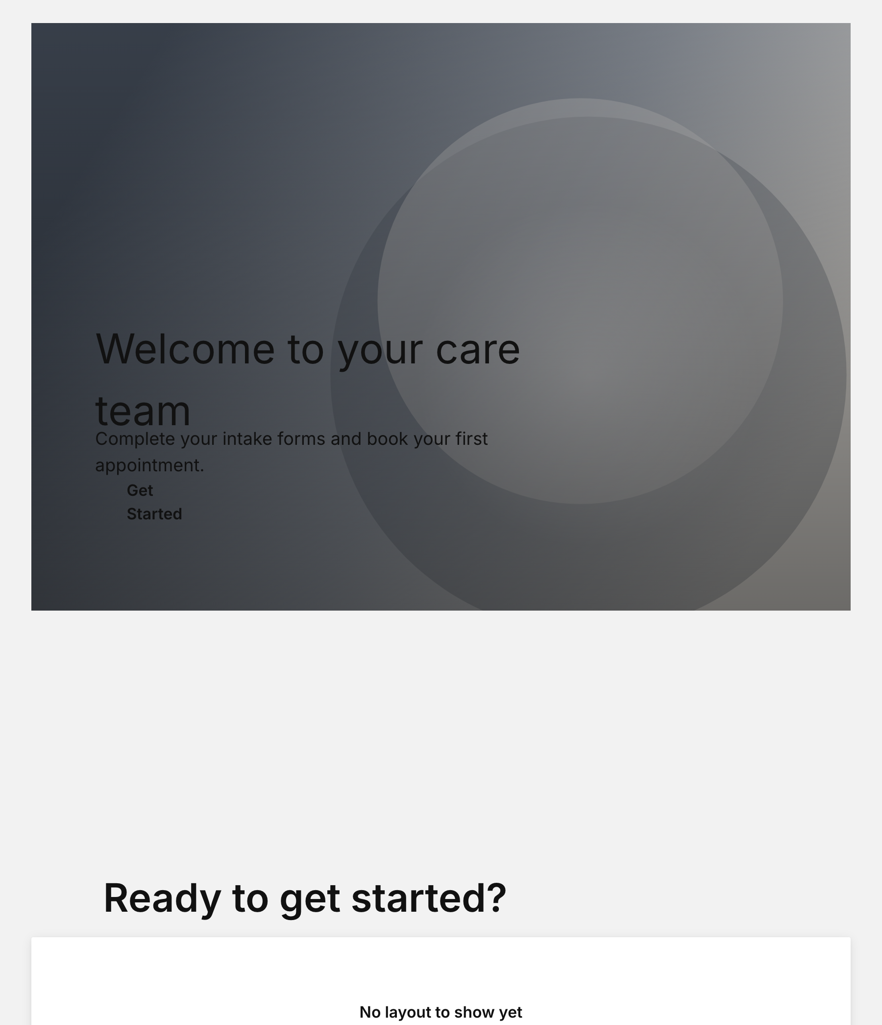Patient intake portal