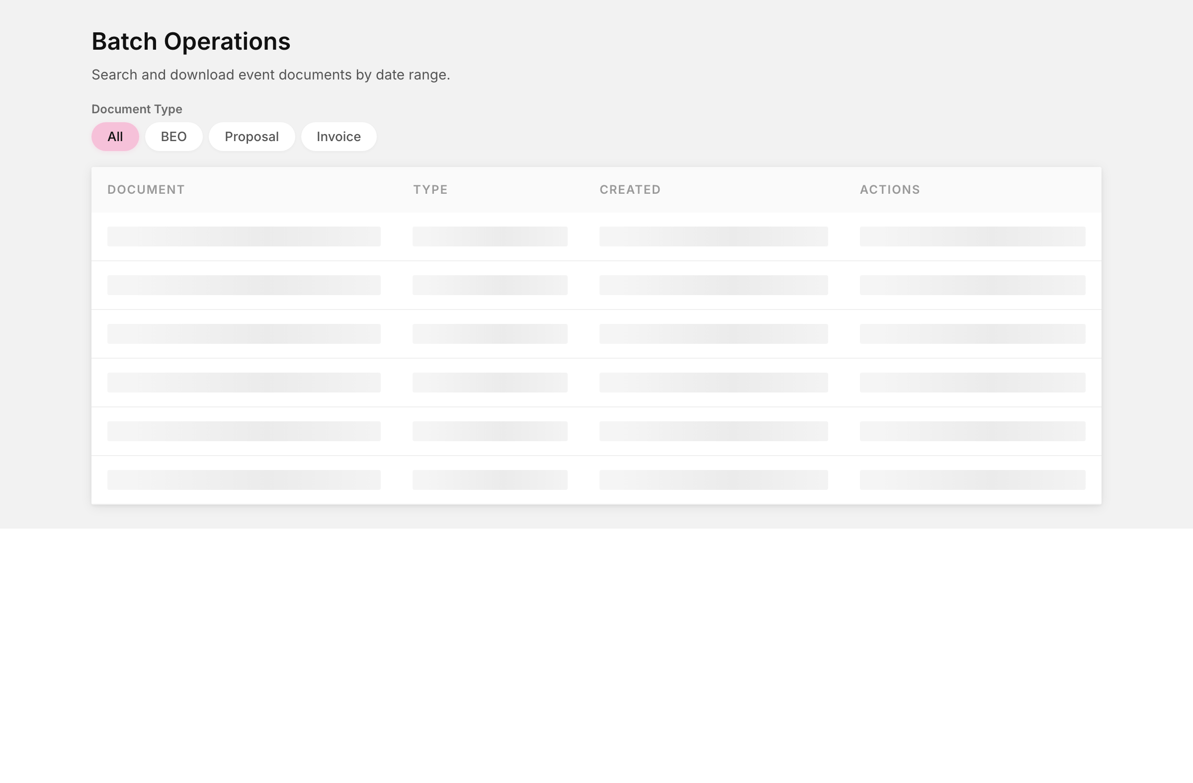 Batch operations