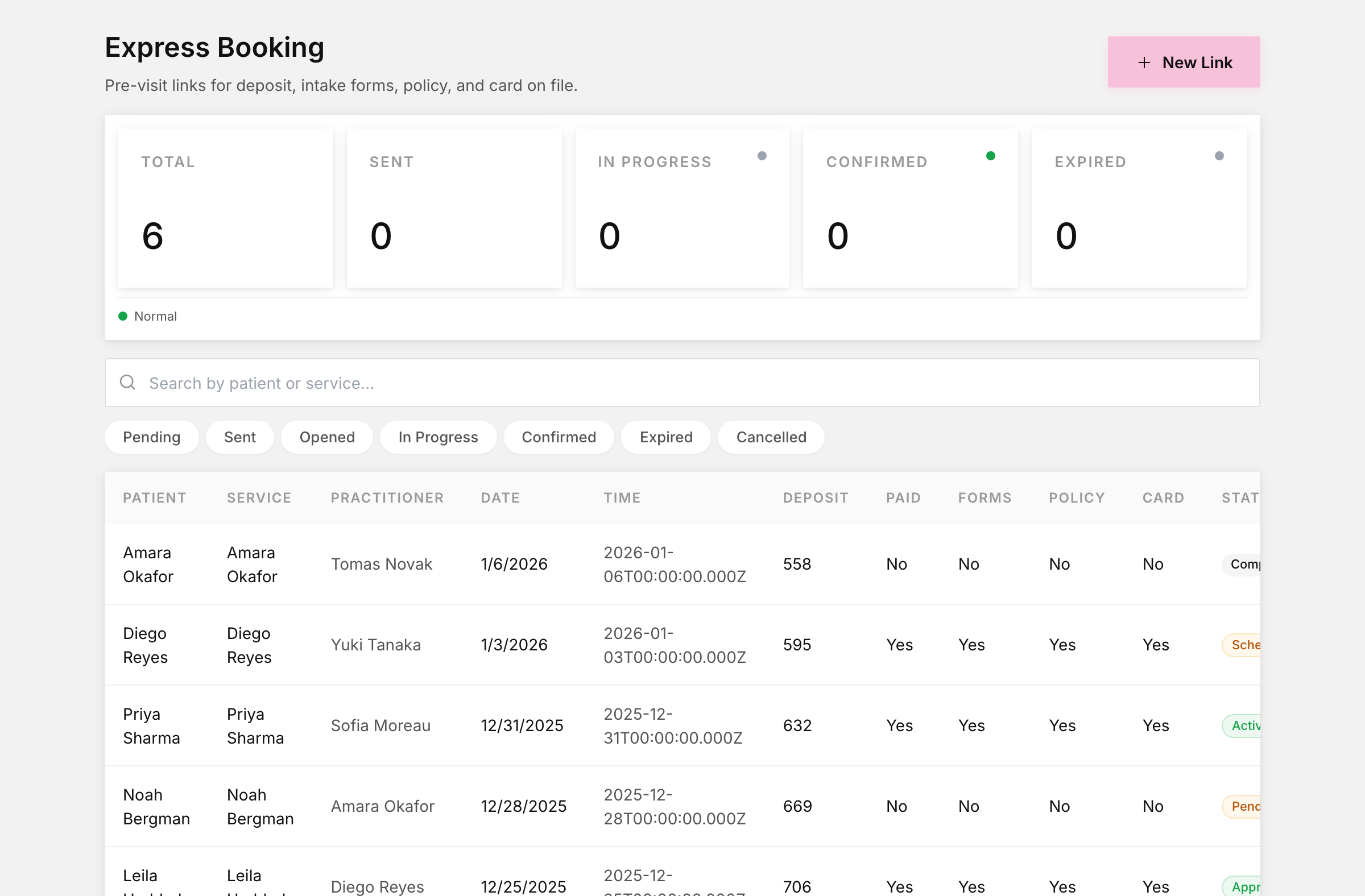 Express booking